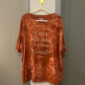 American Eagle Outfitters Women's Orange T-Shirt